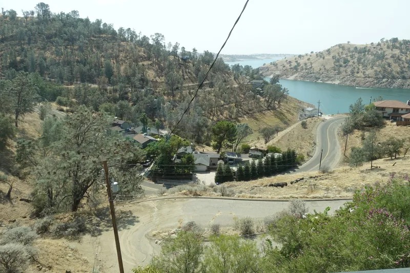 The property and Millerton Lake seen from above