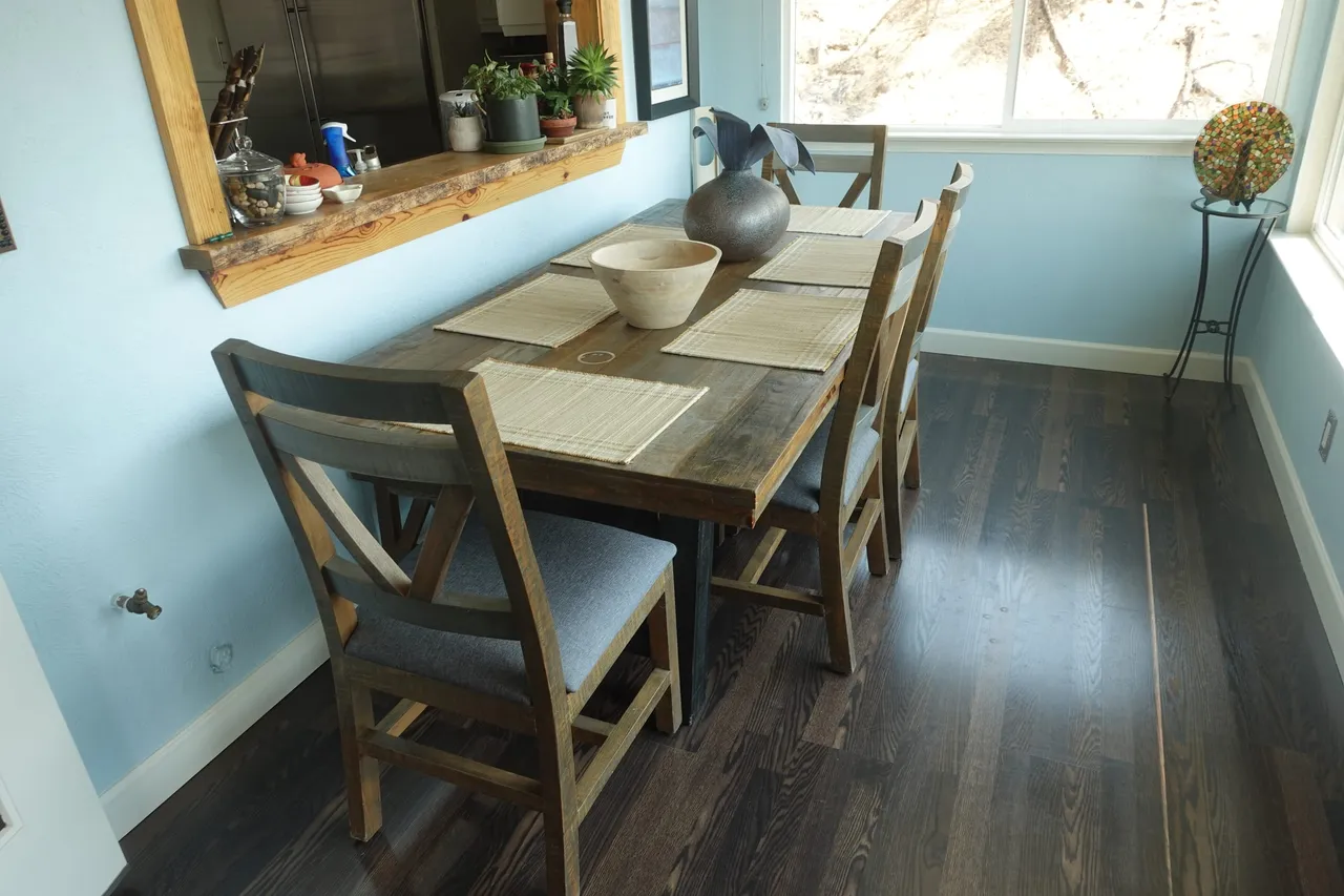 The dining room where residents share meals