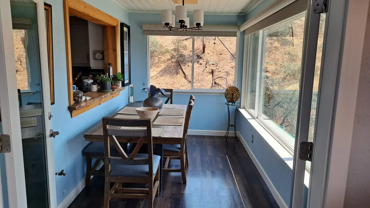 A sunlit nook used for quiet conversations