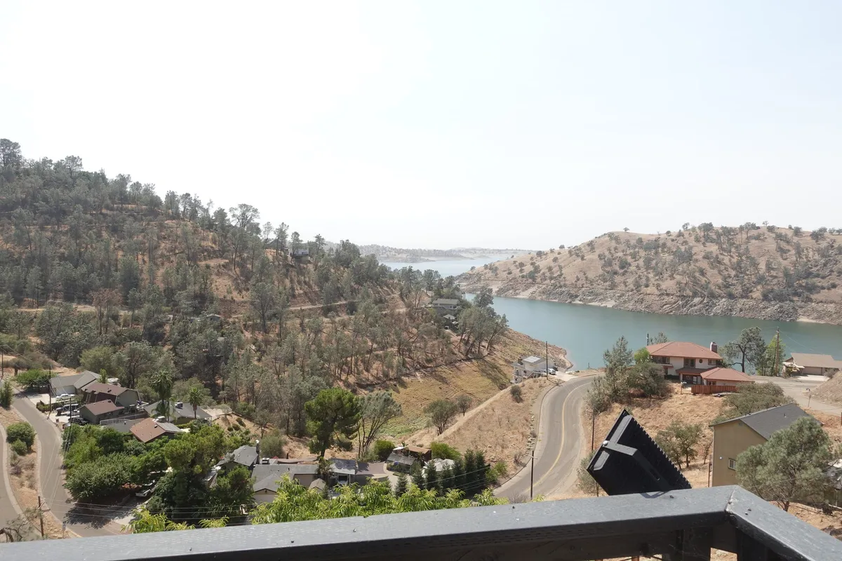 Panoramic view of Millerton Lake from our residential property