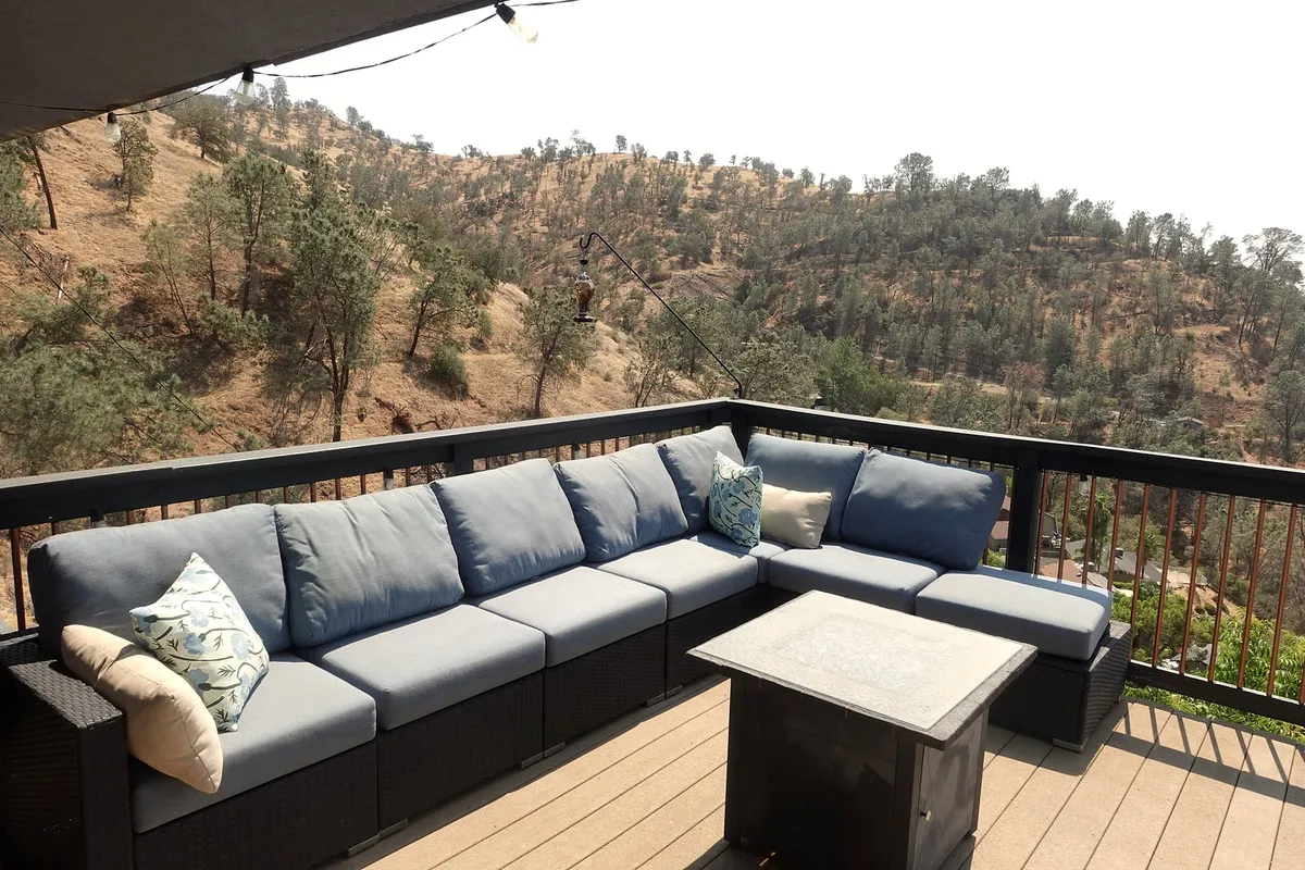 Comfortable sectional seating where residents can slow down